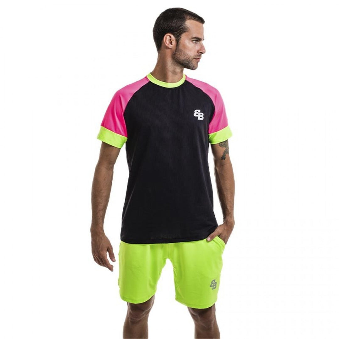 Camiseta BB Game Negro Rosa Melon