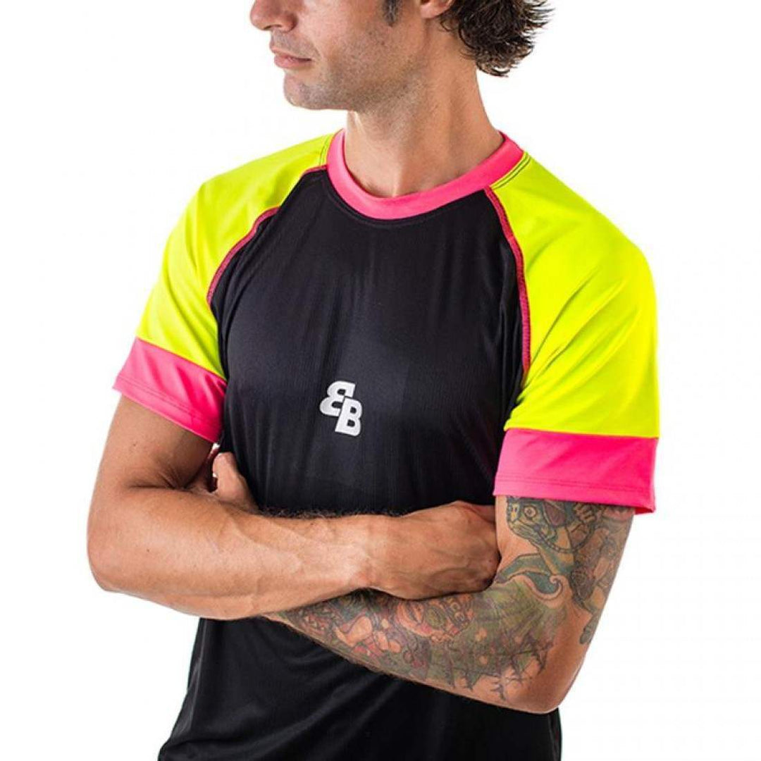 Camiseta BB Owens Negro Rosa Amarillo Fluor | Bb