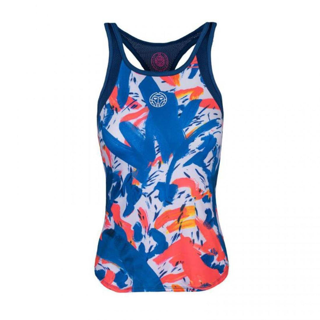 Camiseta Bidi Badu Aluna Azul Oscuro Rojo Neon | BIDI BADU