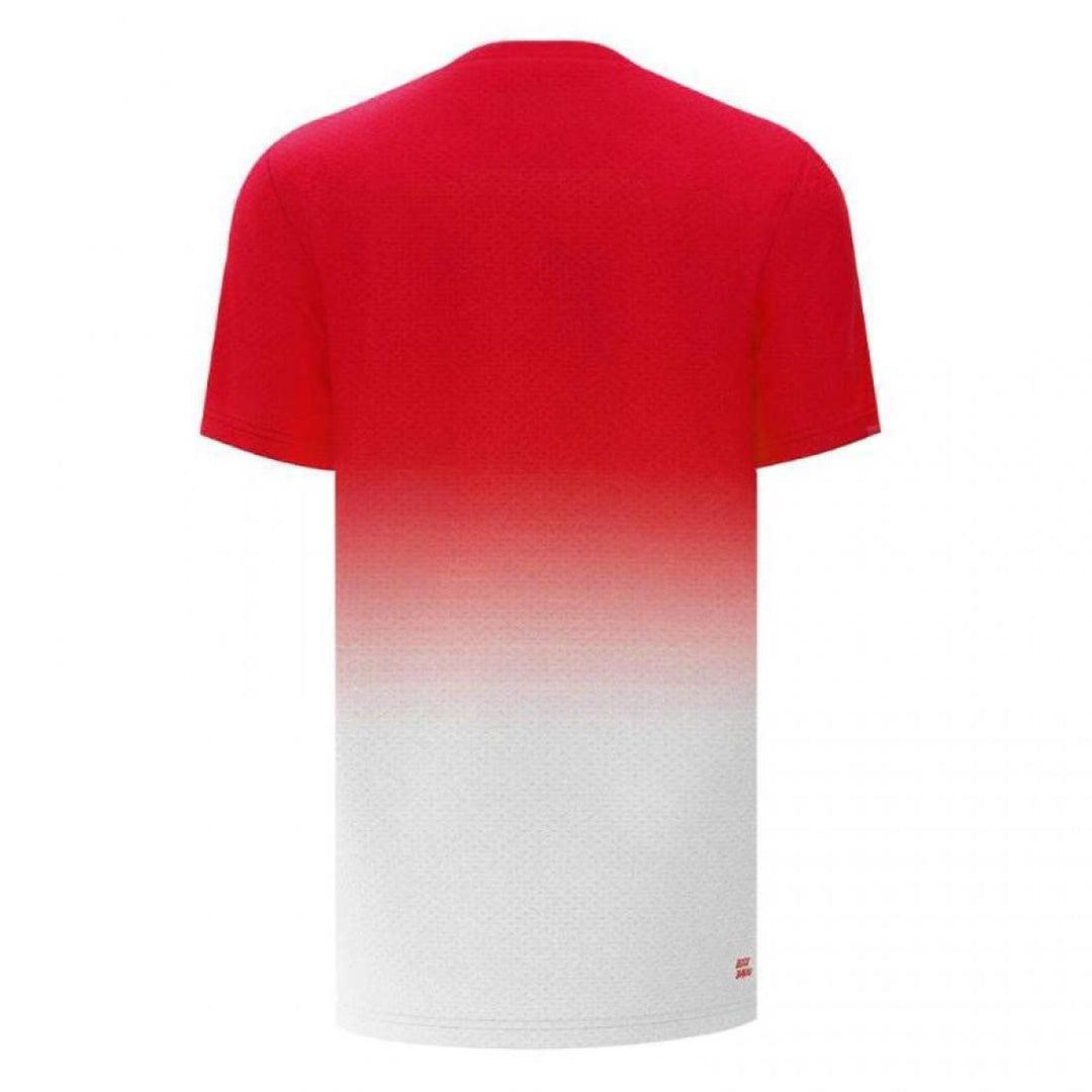 Camiseta Bidi Badu Crew Gradiant Rojo Blanco Junior