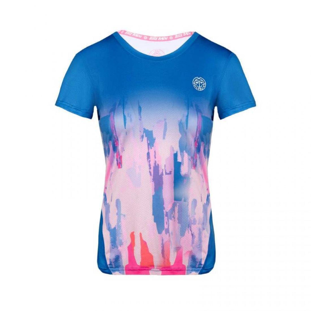 Camiseta Bidi Badu Eve Tech Azul Rosa Mujer | Tienda Padelpoint