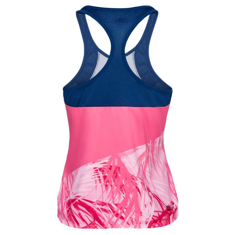 Maglietta Bidi Badu Fleur Blu Scuro Bacca Rosa