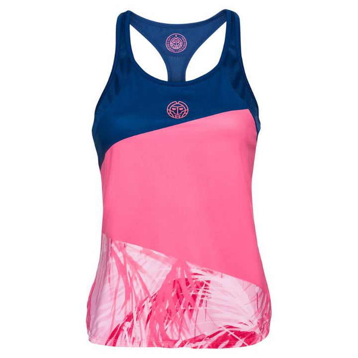 Maglietta Bidi Badu Fleur Blu Scuro Bacca Rosa