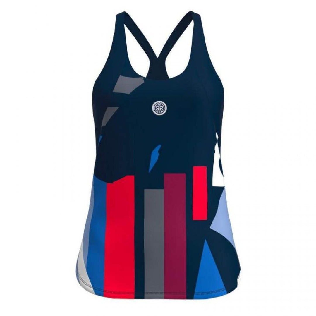 Camiseta Bidi Badu New York Azul Oscuro Rojo Mujer | BIDI BADU