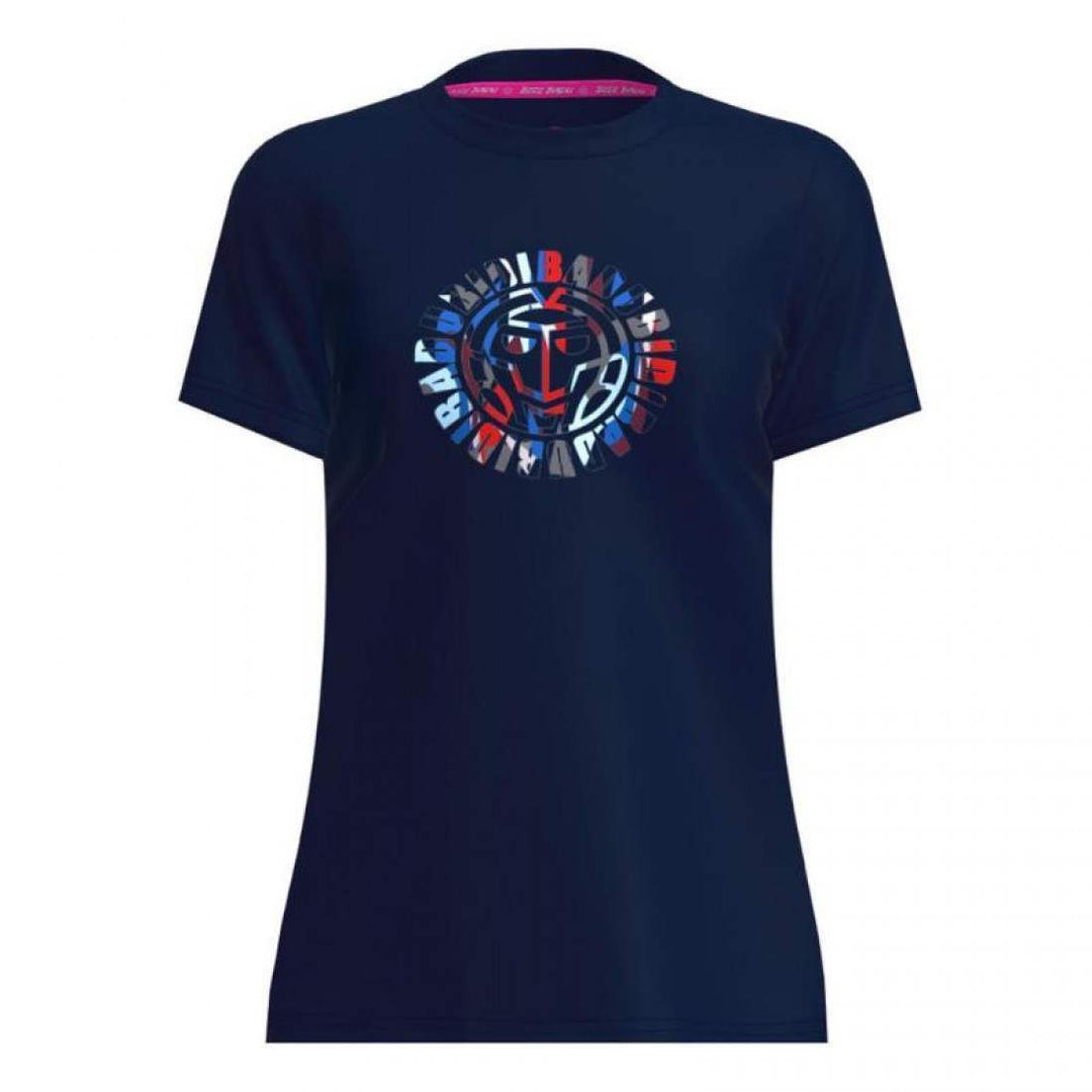 Camiseta Bidi Badu New York Chill Azul Oscuro Rojo Mujer | BIDI BADU