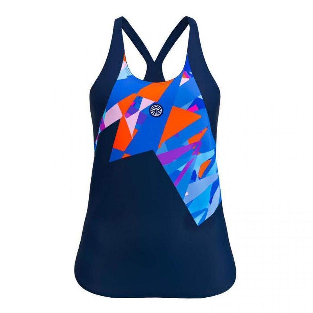 Camiseta Bidi Badu Spike Azul Oscuro Mujer | BIDI BADU