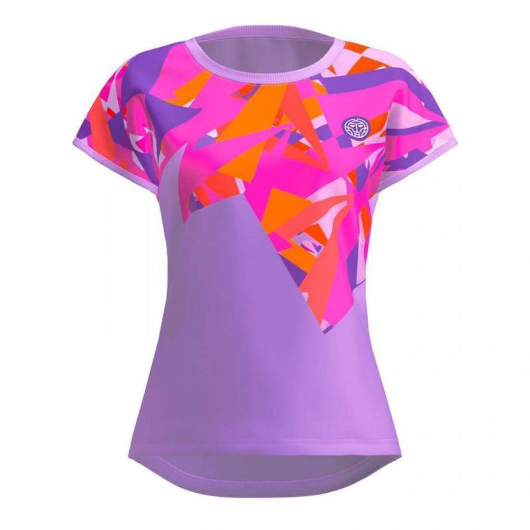 Camiseta Bidi Badu Spike Capsleeve Lila Rosa Mujer | BIDI BADU