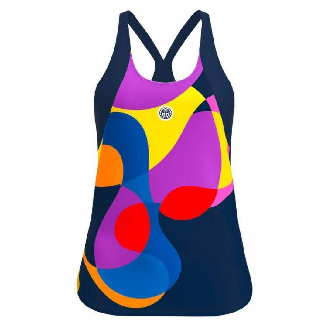 Camiseta Bidi Badu Twiggy Azul Oscuro Mix Mujer | BIDI BADU