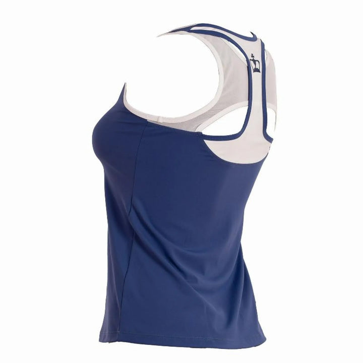 Camiseta Black Crown Creta Azul Blanco Mujer