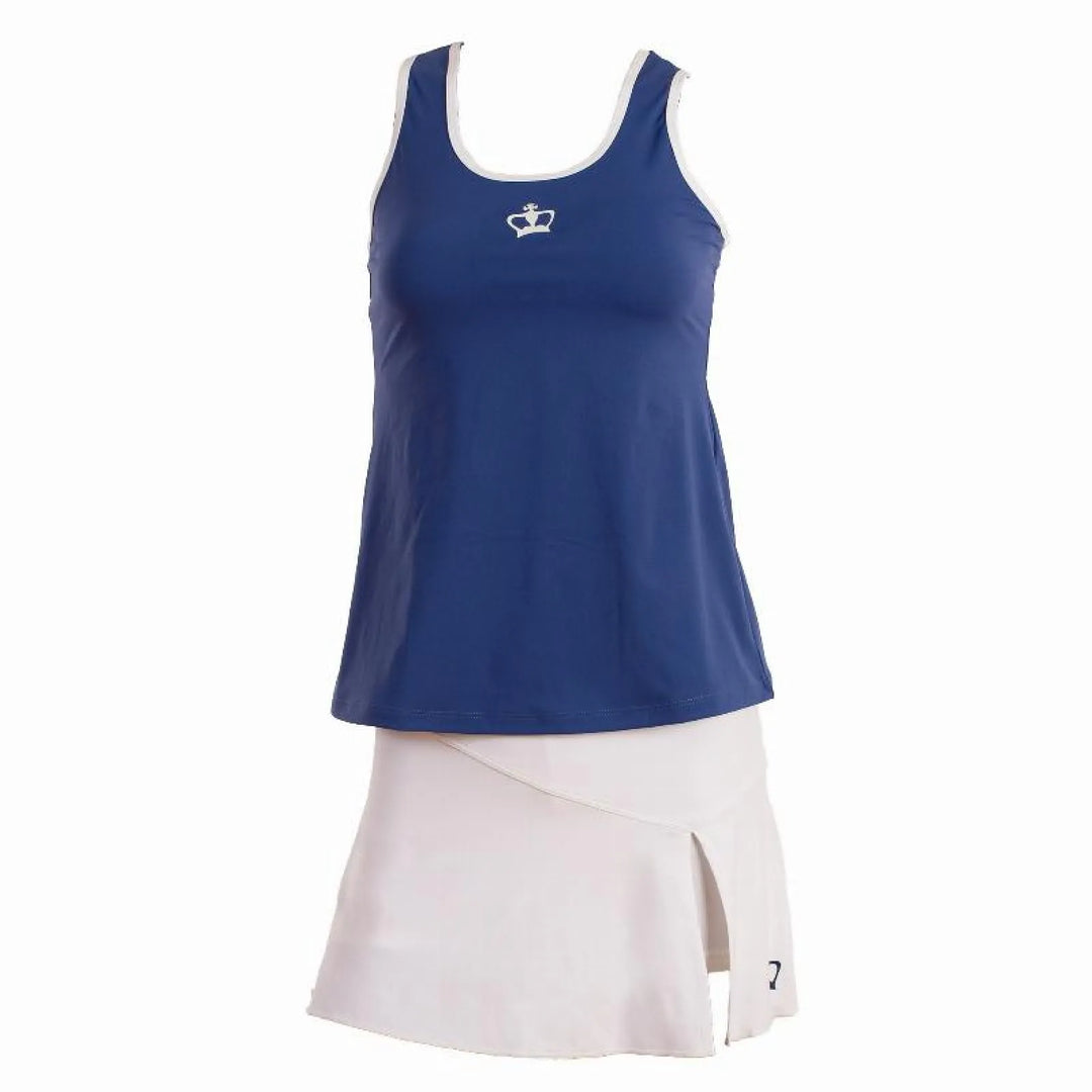 Camiseta Black Crown Creta Azul Blanco Mujer