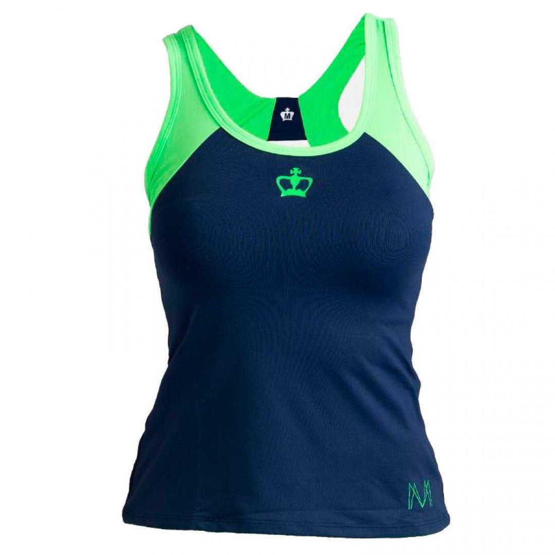Camiseta Black Crown Marta Marrero Azul Marino Verde | Black Crown