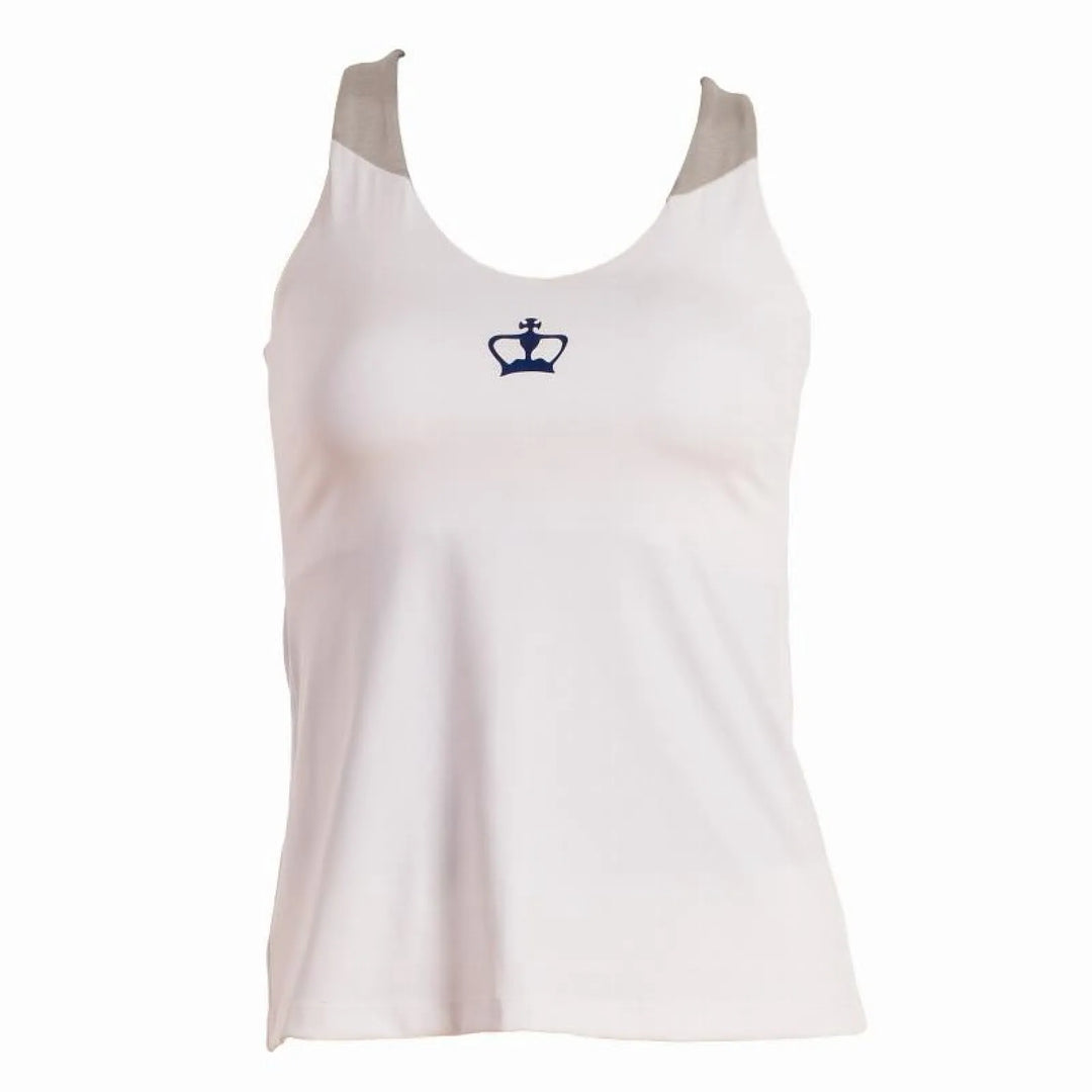 Camiseta Black Crown Naxos Blanco Gris Azul Mujer