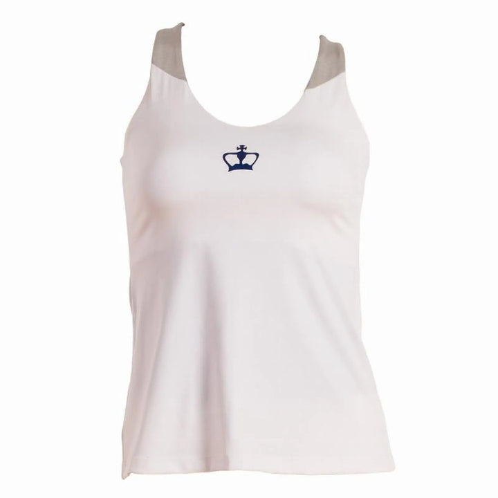 Camiseta Black Crown Naxos Blanco Gris Azul Mujer