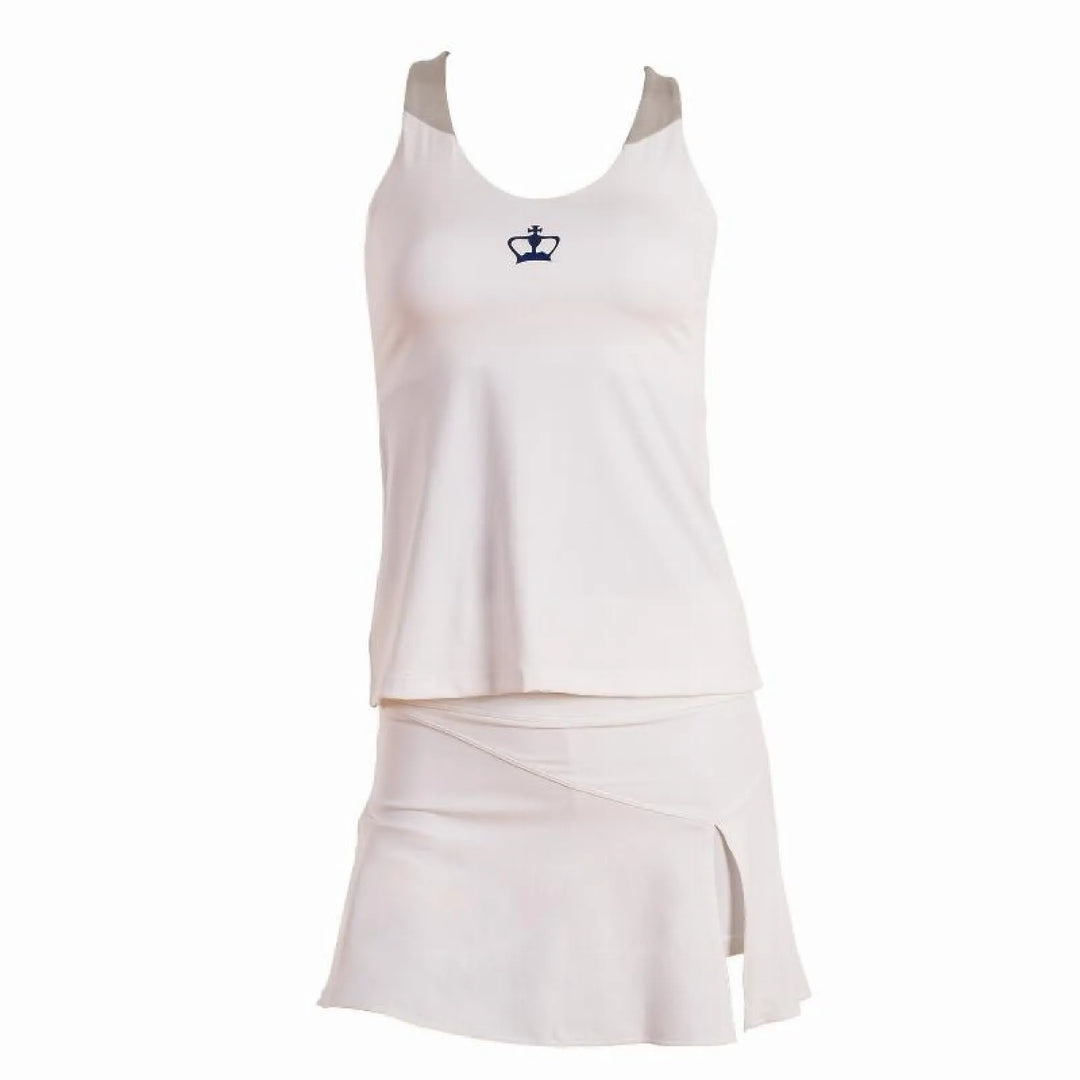 Camiseta Black Crown Naxos Blanco Gris Azul Mujer