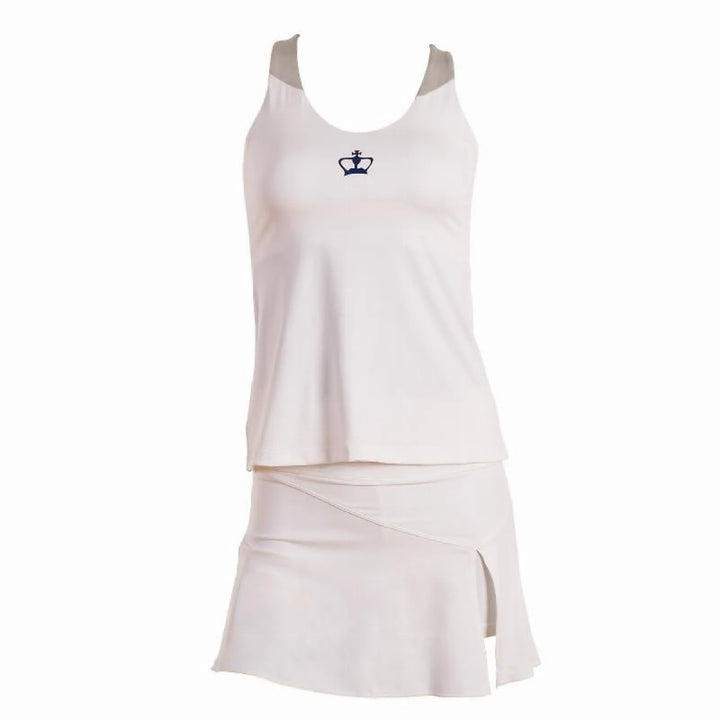 Camiseta Black Crown Naxos Blanco Gris Azul Mujer