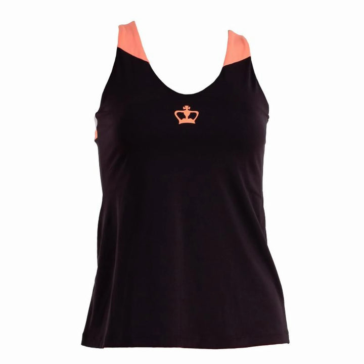 Camiseta Black Crown Naxos Negro Coral Gris Mujer