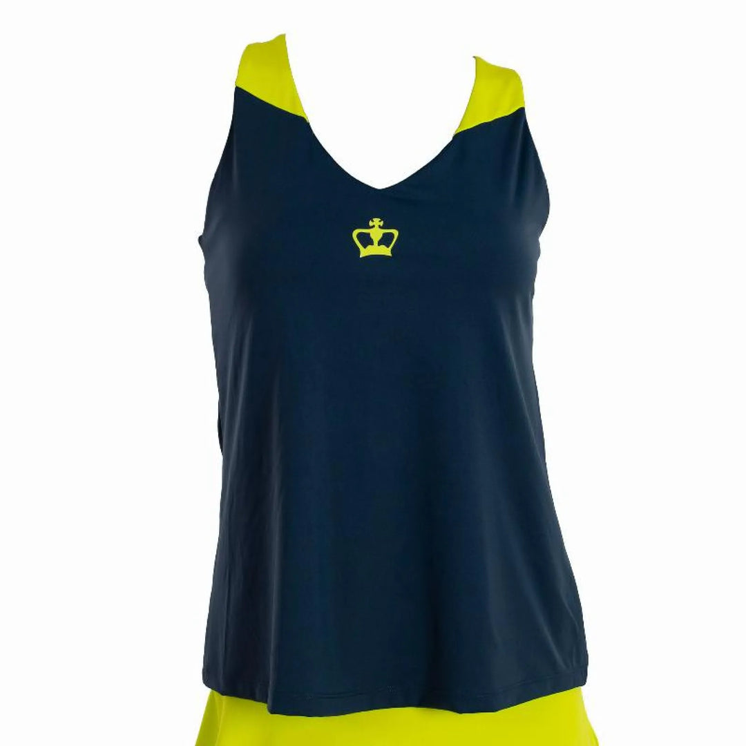 Camiseta Black Crown Rodas Azul Amarillo Mujer