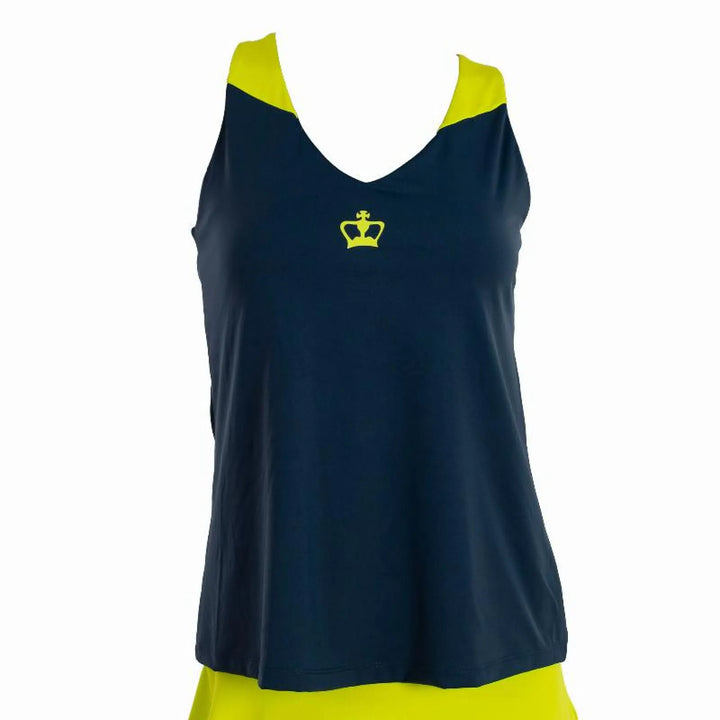 Camiseta Black Crown Rodas Azul Amarillo Mujer