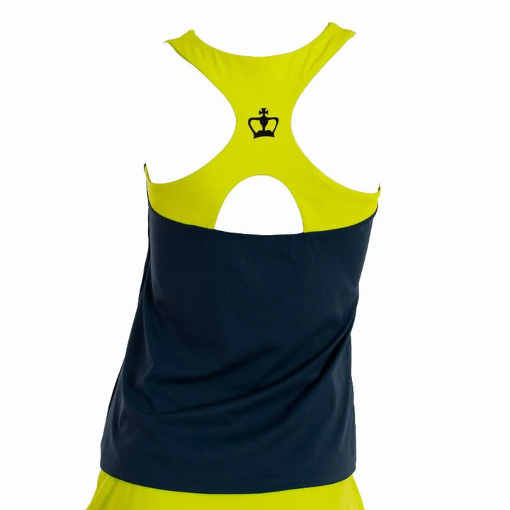 Camiseta Black Crown Rodas Azul Amarillo Mujer