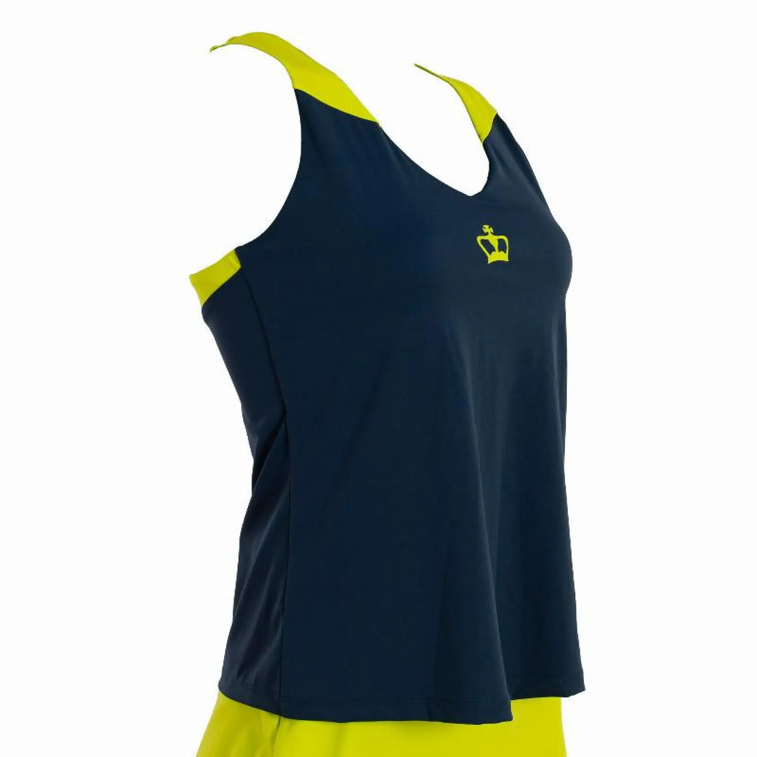 Camiseta Black Crown Rodas Azul Amarillo Mujer