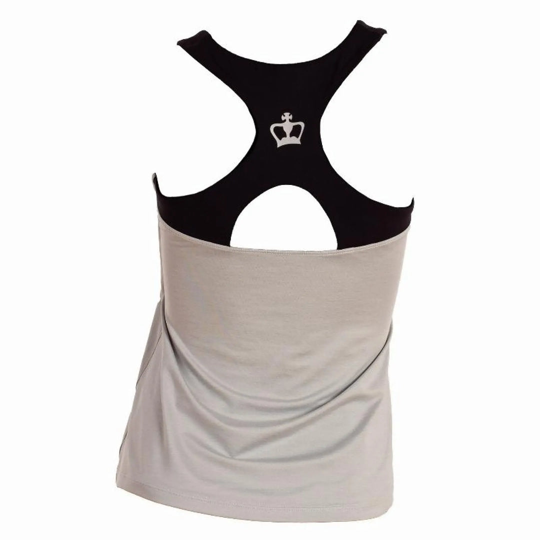 Camiseta Black Crown Rodas Gris Negro Mujer