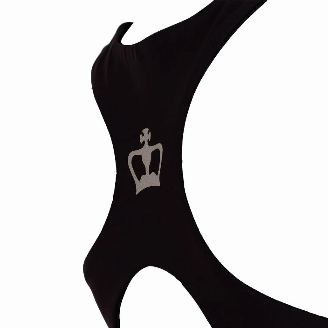Camiseta Black Crown Rodas Gris Negro Mujer