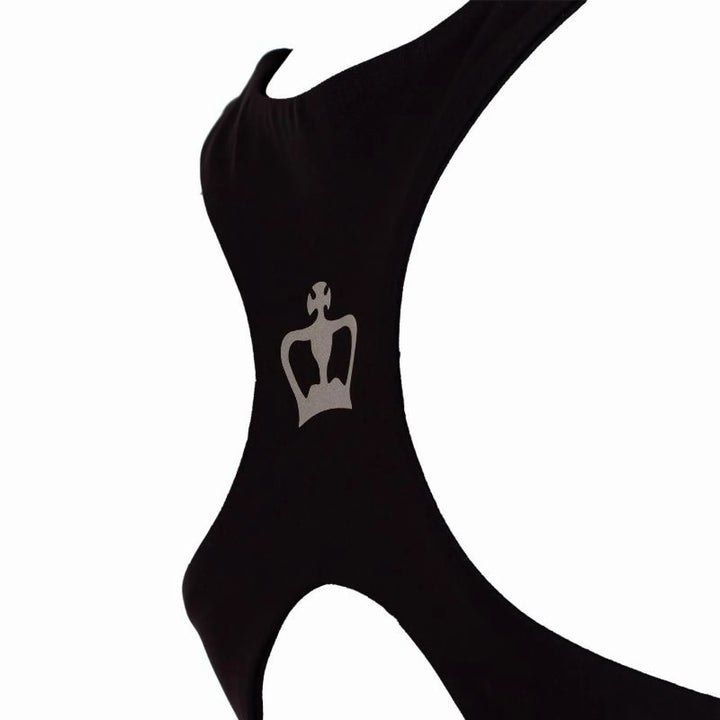 Camiseta Black Crown Rodas Gris Negro Mujer