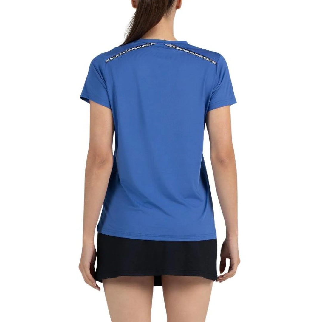 Camiseta Bullpadel Adventure 26I W Azul Intenso - vista 2