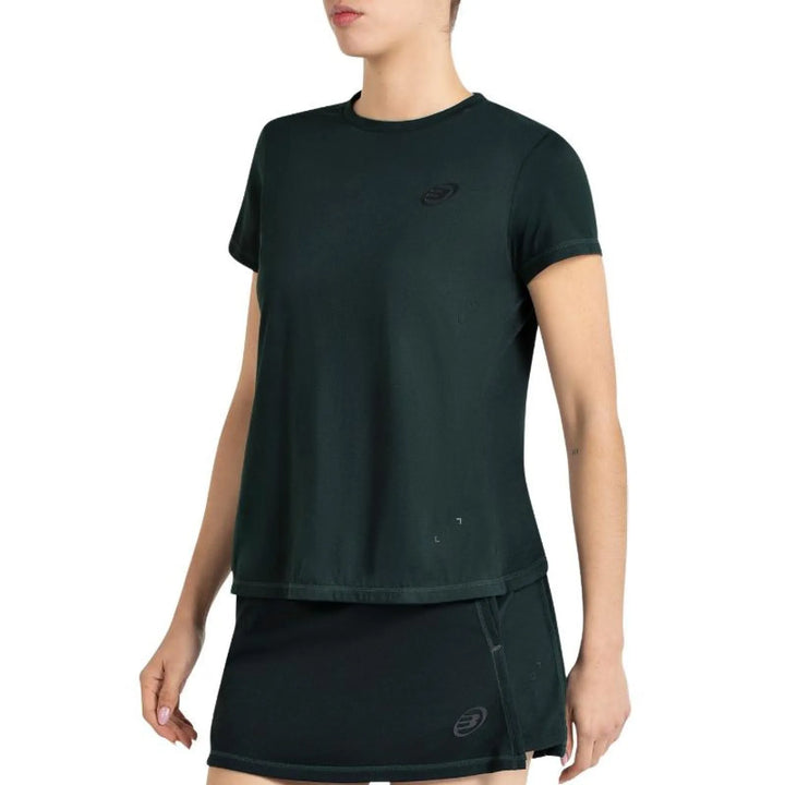 Camiseta Bullpadel Andra Verde Oscuro Mujer