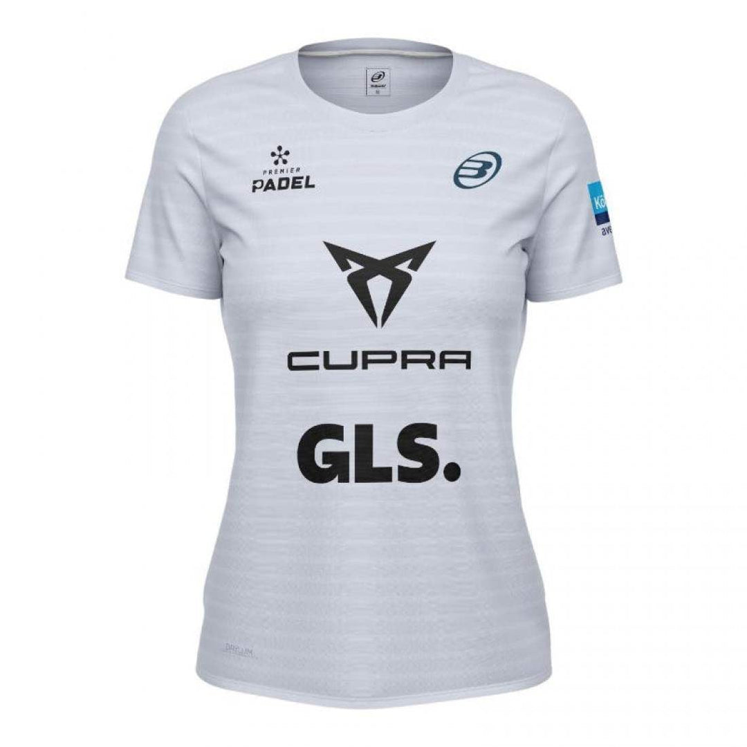 Camiseta Bullpadel Bea Gonzalez Premier Padel Oimbra Gris Azulado