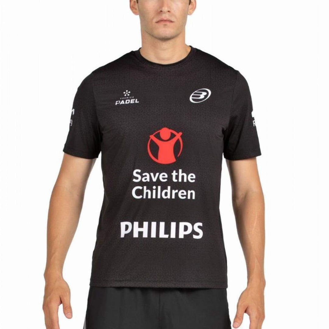 Camiseta Bullpadel Di Nenno Mofero Premier Padel Negro