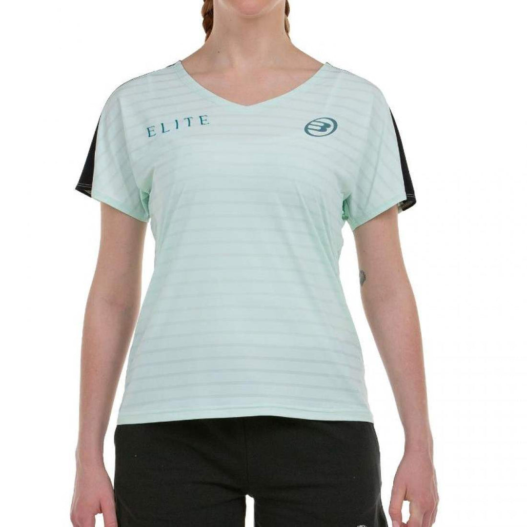 Camiseta Bullpadel Gemma Triay 25V Verde Agua Bicolor