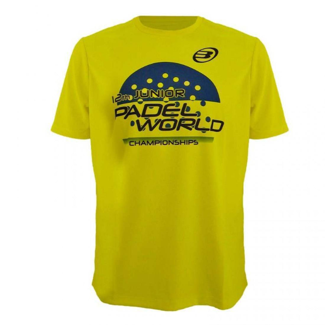 Camiseta Bullpadel Mundial Menores Amarillo Fluor Junior | Bullpadel