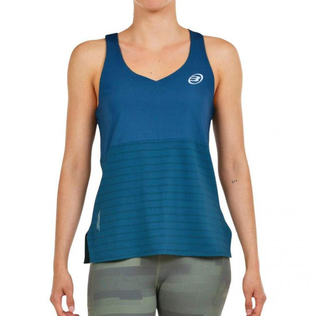 Camiseta Bullpadel Oza Azul Noche Bicolor | Bullpadel