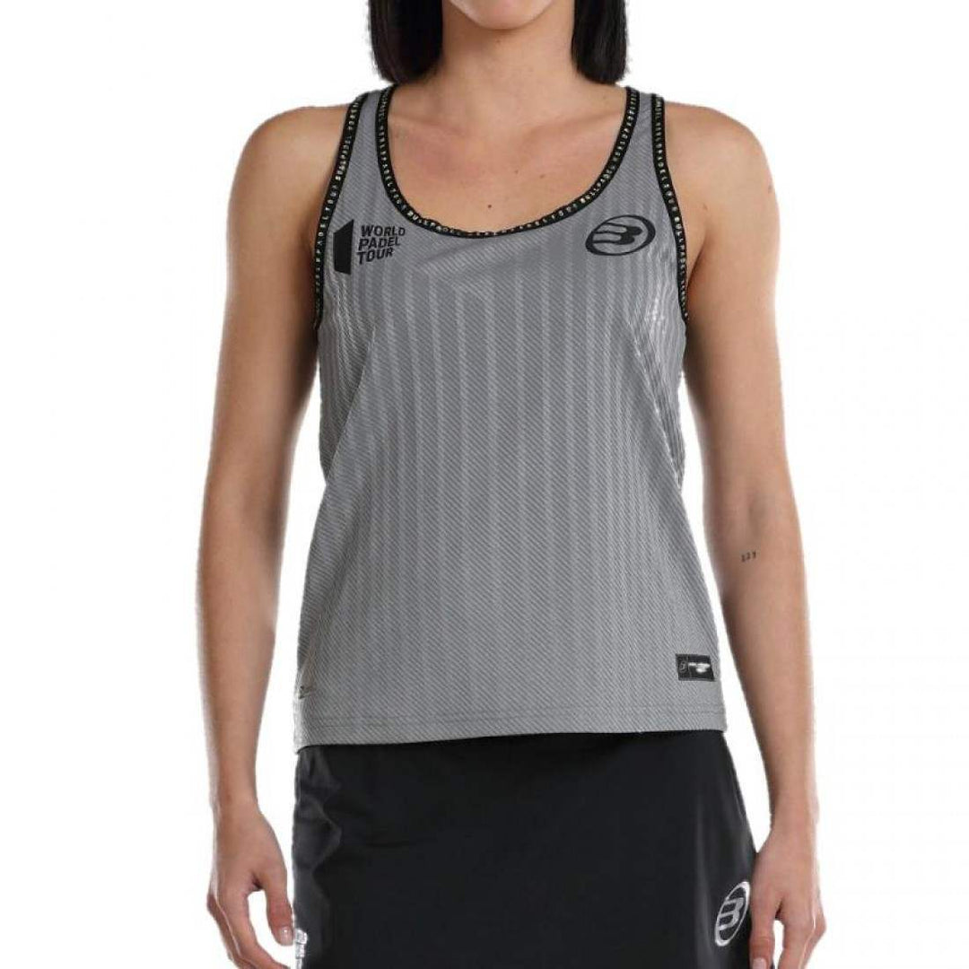 Camiseta Bullpadel WPT Lugar Gris Medio Vigore | Bullpadel