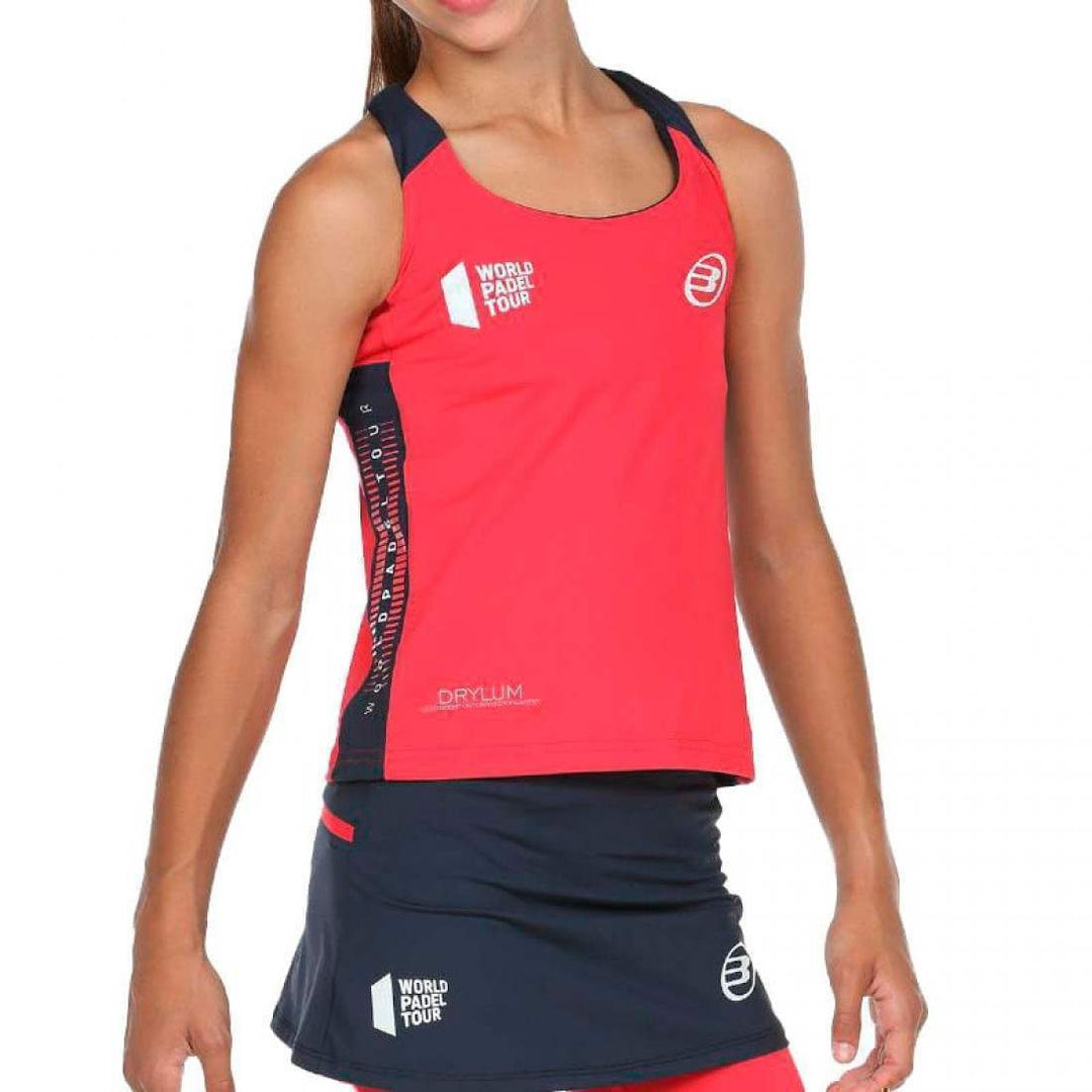 Camiseta Bullpadel WPT Ravolta Carmesi Fluor Junior | Bullpadel