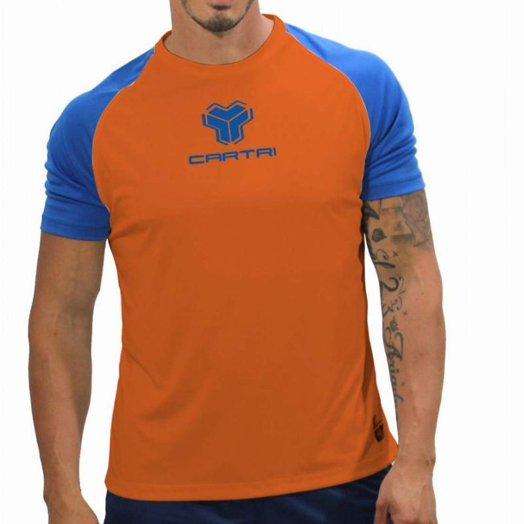 Camiseta Cartri Match Naranja Azul | Cartri