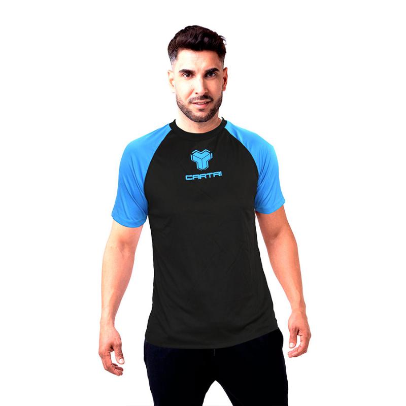 Maglietta Cartri Match Nero Blu