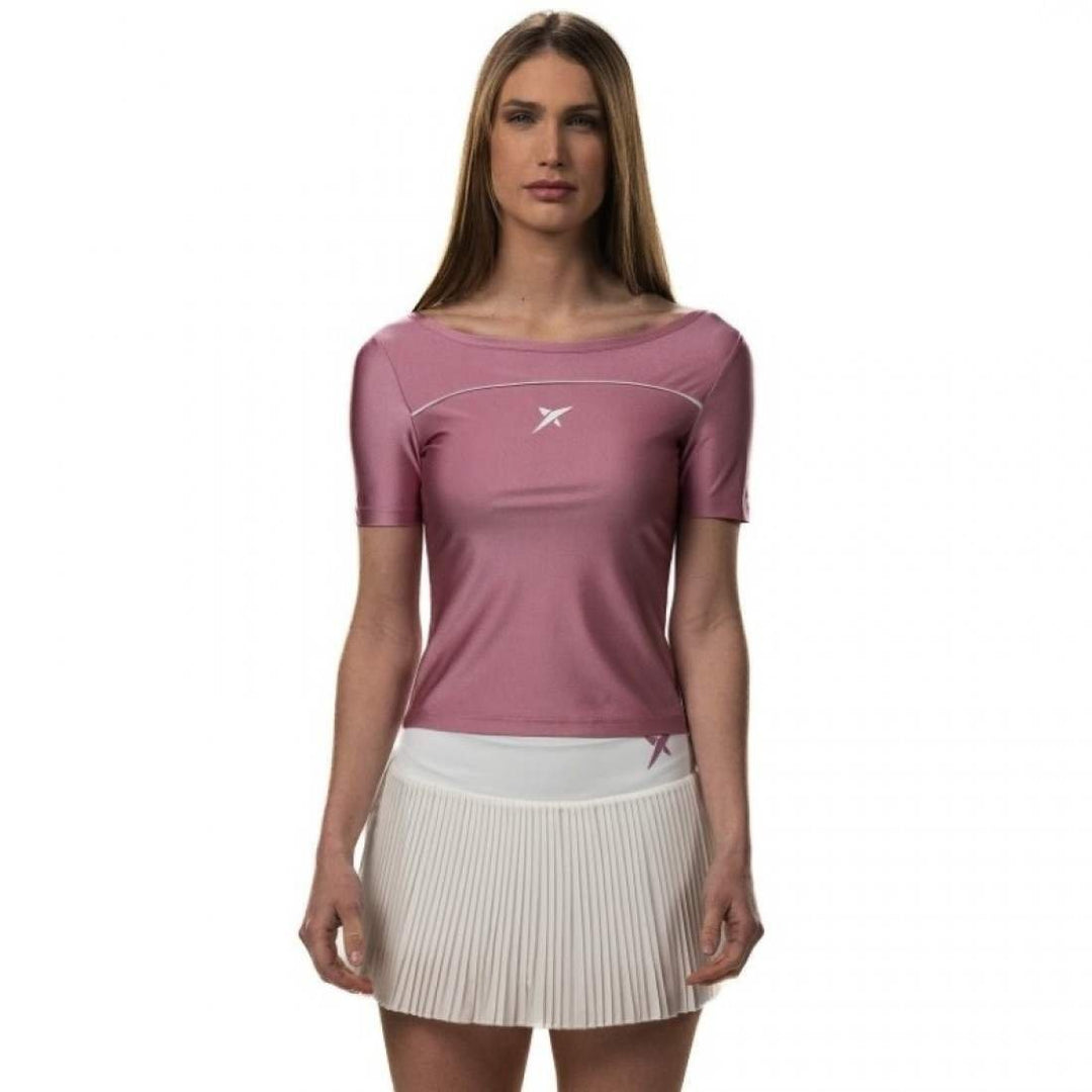 Camiseta Drop Shot Radiant Rosa Blanco