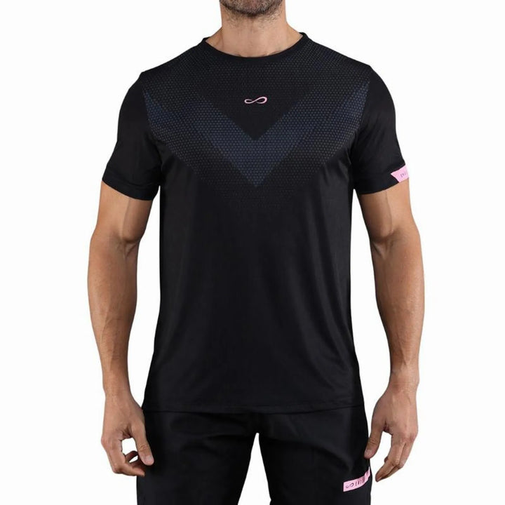 Camiseta Endless Ace Peak Negro Rosa