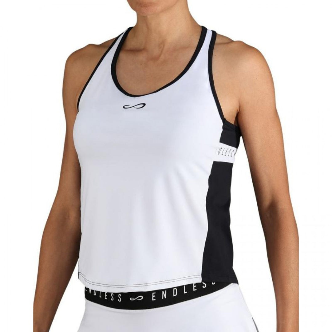 Camiseta Endless Allure Blanco Negro | Tienda Padelpoint