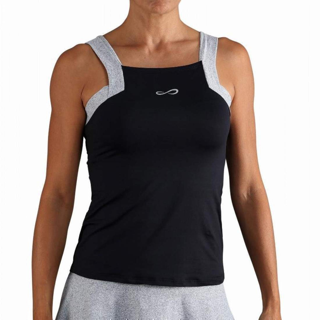 Camiseta Endless Breeze Negro Gris Chine