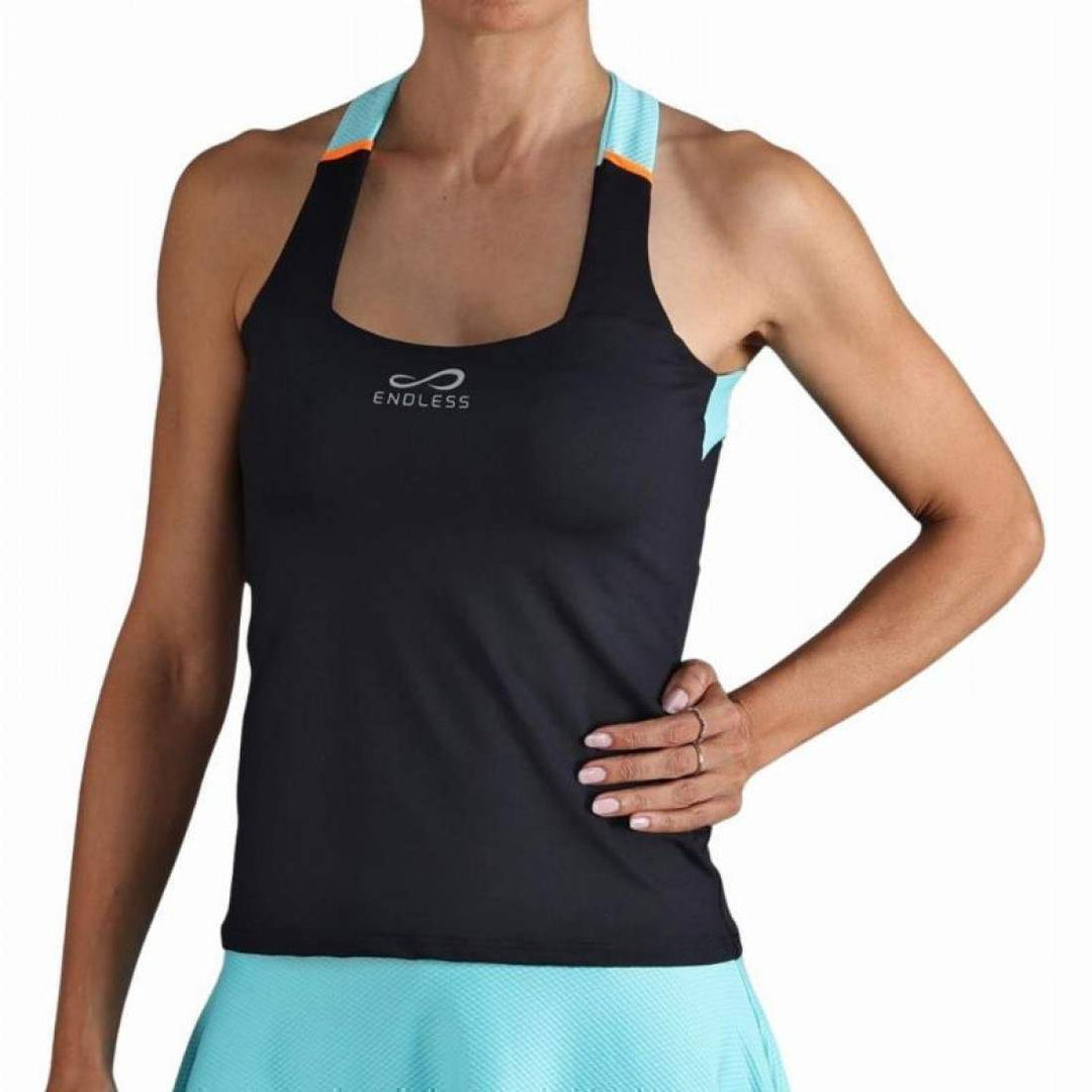 Camiseta Endless Cross Negro Aqua | Endless