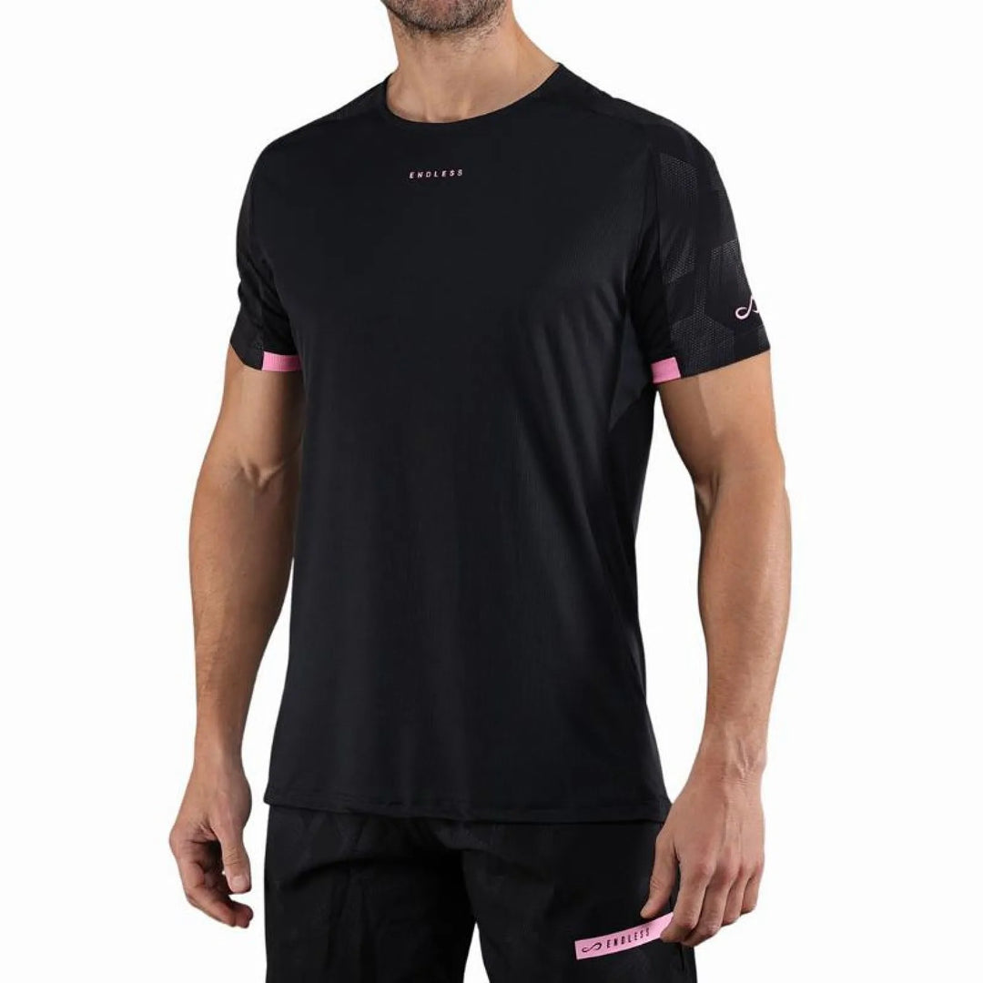 Camiseta Endless Ryker Negro Rosa