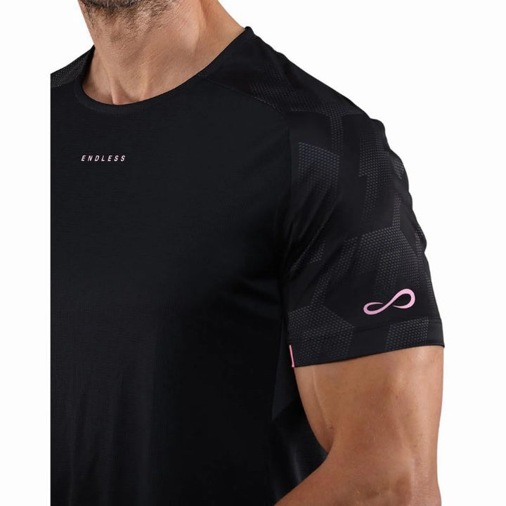 Camiseta Endless Ryker Negro Rosa