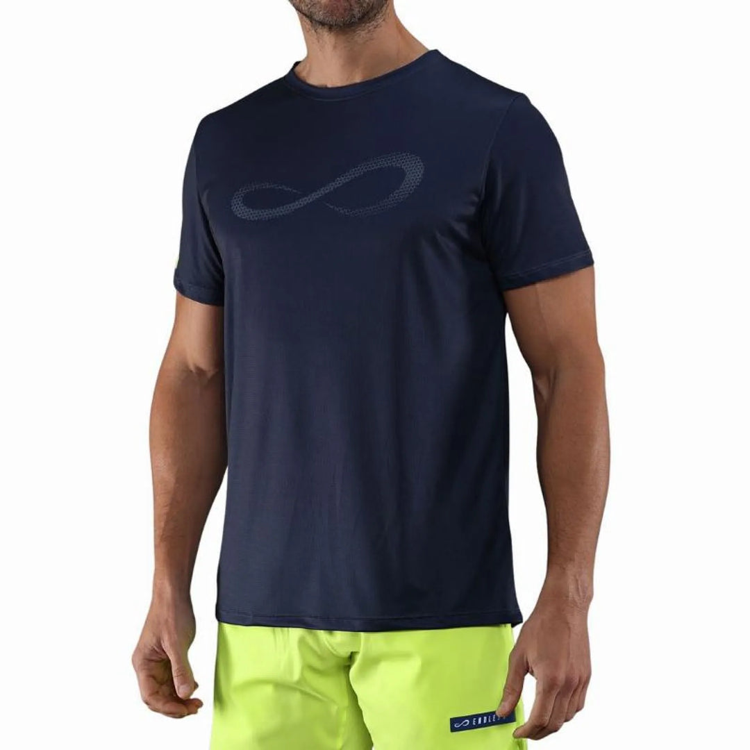Camiseta Endless Unlimited Diamond II Azul Marino Amarillo
