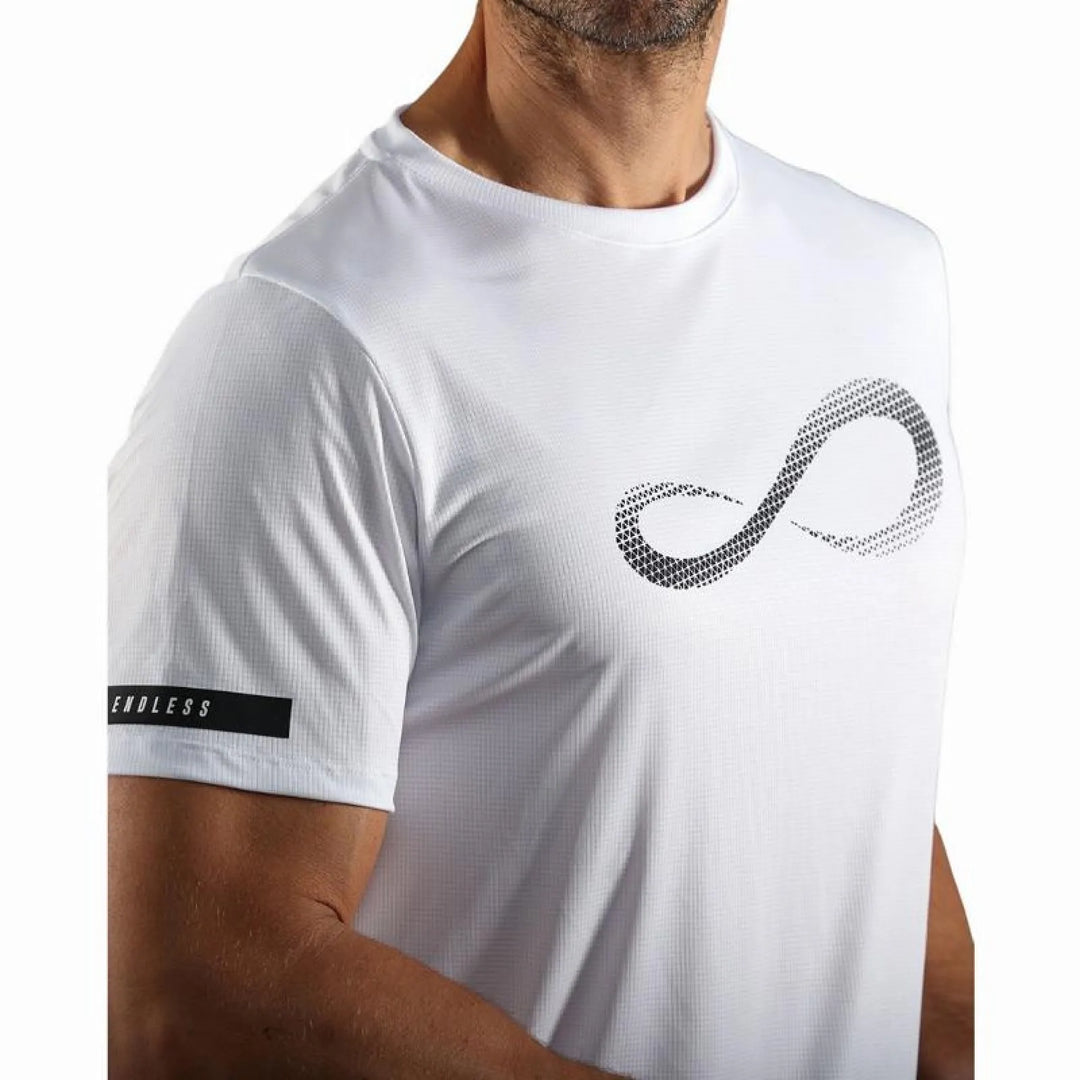 Camiseta Endless Unlimited Diamond II Blanco Negro