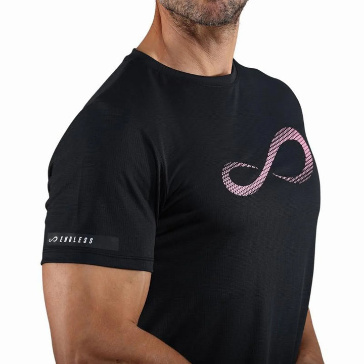Camiseta Endless Unlimited Diamond II Negro Rosa
