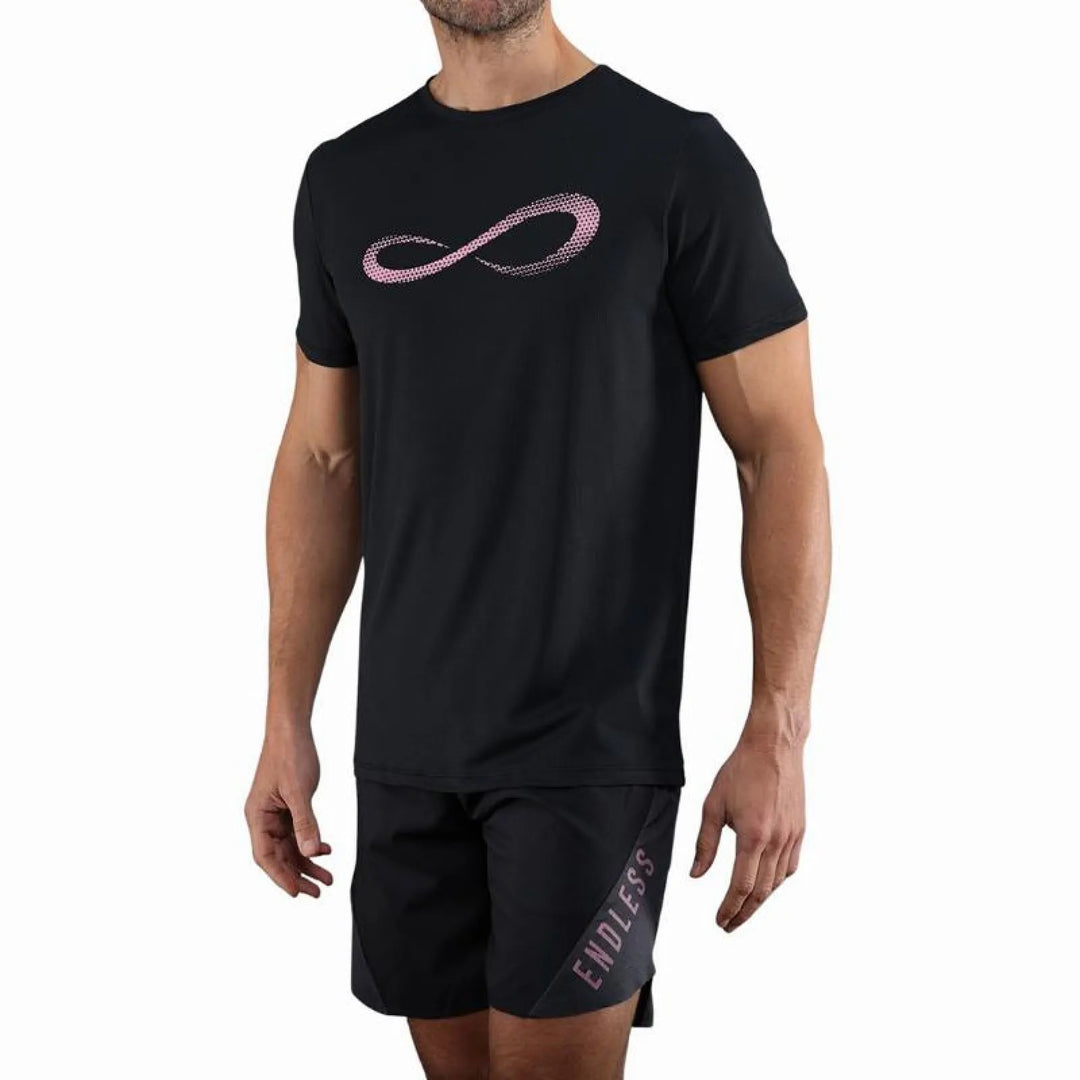 Camiseta Endless Unlimited Diamond II Negro Rosa