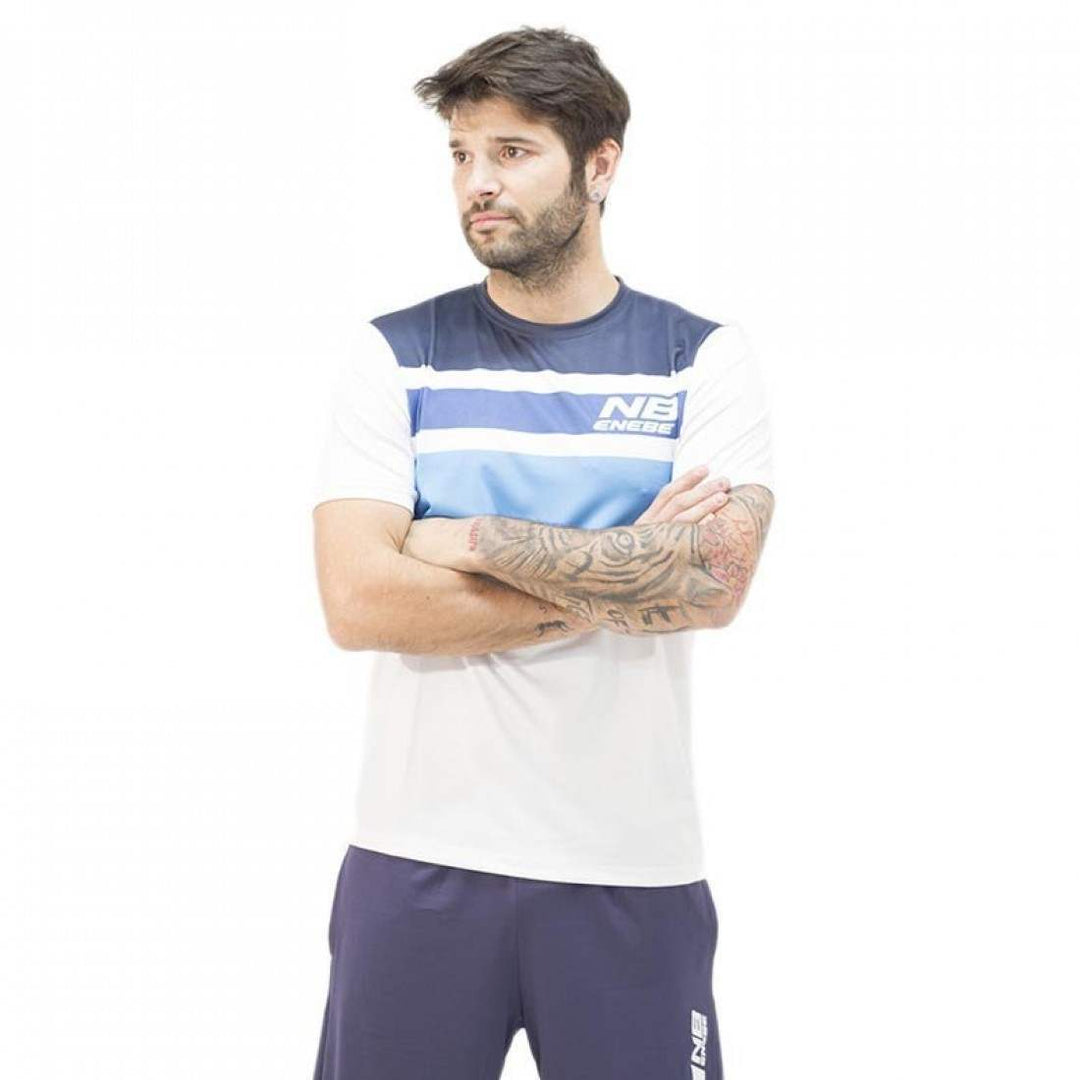 Camiseta Enebe Sensor Pro Blanco Azul | Enebe
